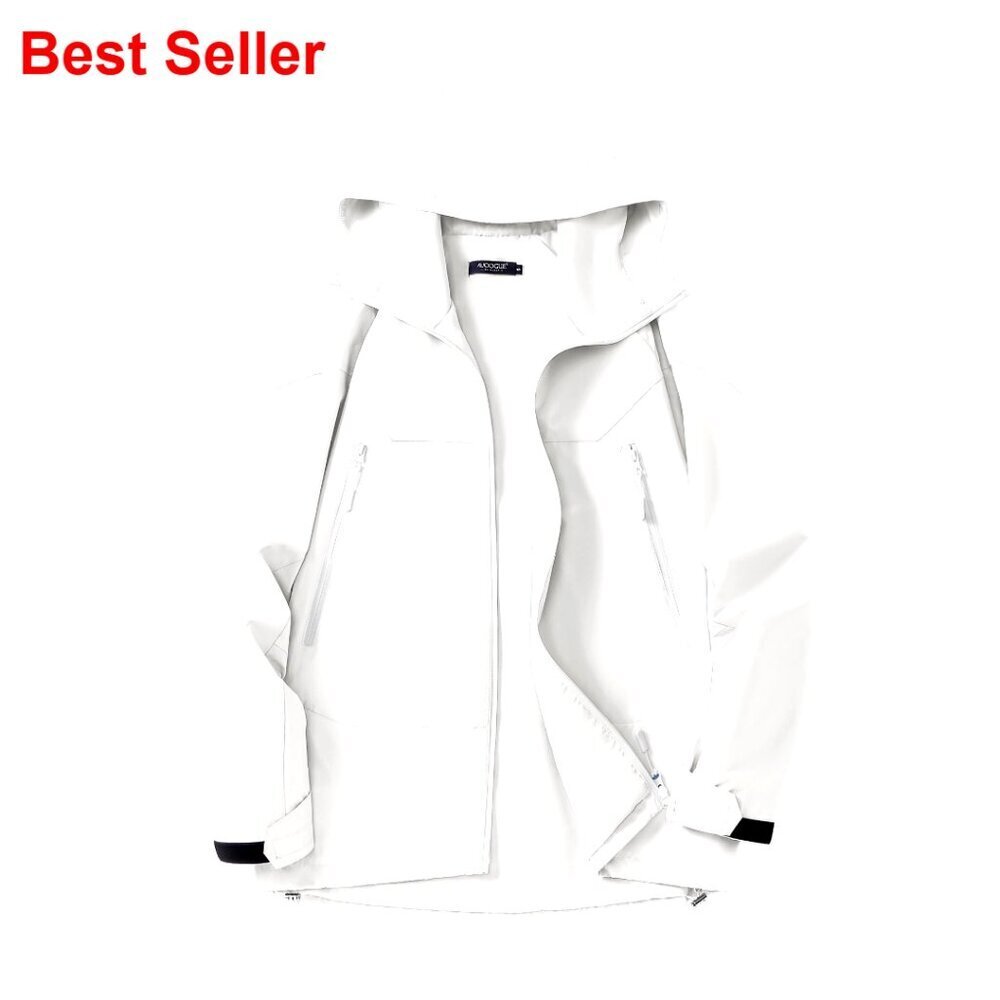 Waterproof Lightweight Rain Jacket with Hood for Hiking Windbreaker